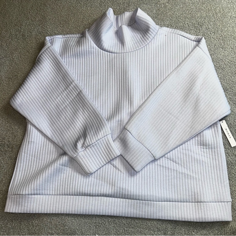 For The Republic Blue Chunky Turtleneck Sweater size 2X